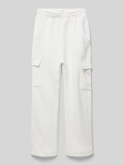 Mango Stoffhose mit elastischem Bund Offwhite 1