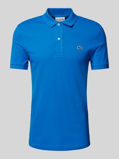 Lacoste Koszulka polo o kroju slim fit z naszywką z logo model ‘PIQUE’ Królewski niebieski 2