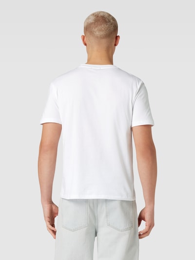 Replay T-shirt met labelprint Wit - 5