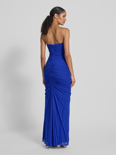 Mascara Avondjurk met plooien en loopsplit Koningsblauw - 5