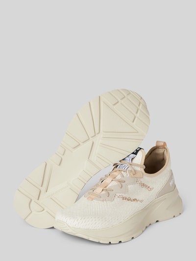 MoEa Sneaker mit Strukturmuster Beige 4