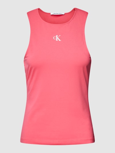Calvin Klein Jeans Tanktop mit Racerback Modell 'MICRO MONOLOGO' Pink 2