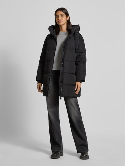 MOS MOSH Płaszcz puchowy zapinany na zamek błyskawiczny dwustronny Czarny 1