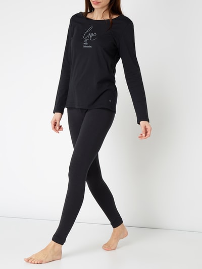 Marc O'Polo Legging met logoprint Donkerblauw - 1