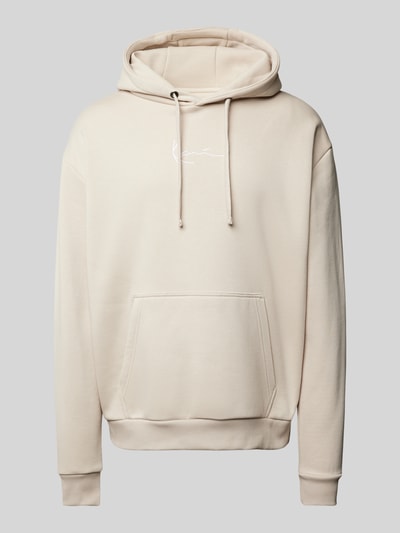 KARL KANI Hoodie mit Label-Stitching Sand 1