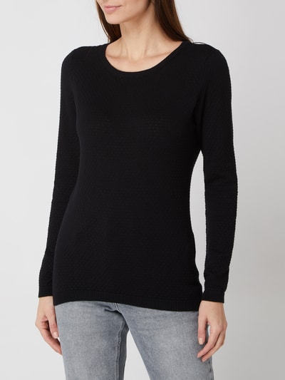 Vero Moda Pullover van biologisch katoen, model 'Care' Zwart - 4