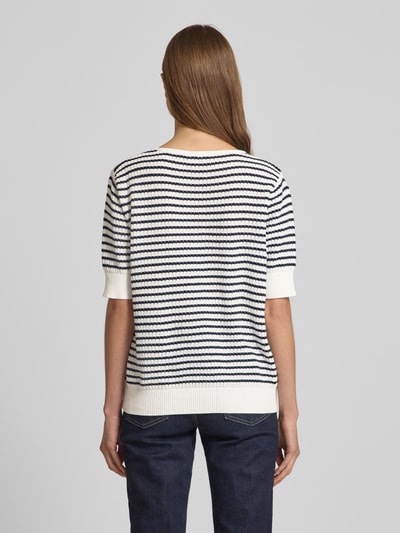 FREE/QUENT Gebreid shirt met ronde hals, model 'Dodo' Offwhite - 5
