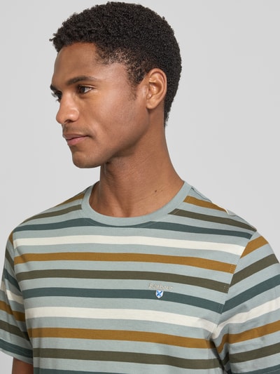 Barbour regular fit T-shirt van puur katoen model 'ROKEBY' Olijfgroen - 3