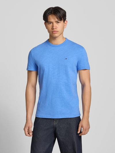 Tommy Jeans Regular Fit T-Shirt aus reiner Baumwolle Hellblau 4