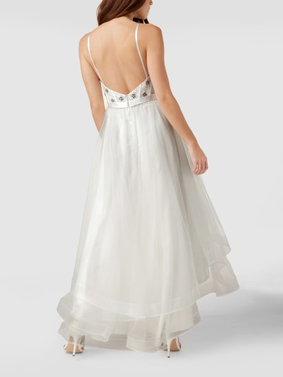 Laona Abendkleid mit Ziersteinen Offwhite 5