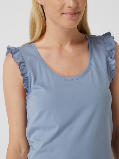 Esprit Top mit Volants  Rauchblau 3