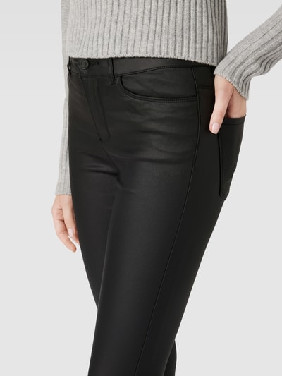 Vero Moda Skinny Fit Jeans in Leder-Optik Modell 'SEVEN' Black 3