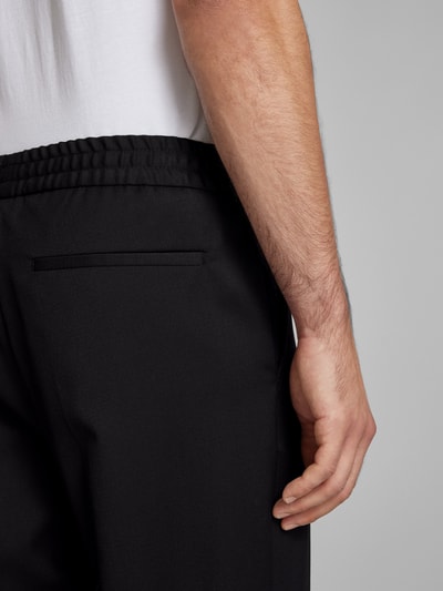 Filippa K Stoffhose mit elastischem Bund Black 3