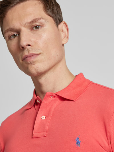 Polo Ralph Lauren Poloshirt mit Label-Stitching Rot 3