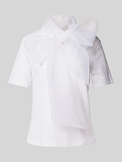 Rich & Royal T-Shirt mit Schleifen-Detail Offwhite 2