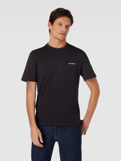 CK Calvin Klein T-Shirt aus reiner Baumwolle Black 4