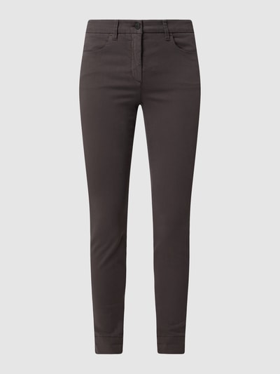 Luisa Cerano Skinny fit broek met stretch  Taupe - 2