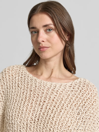 Marc O'Polo Relaxed Fit Pullover aus Baumwoll-Mix Stein 3