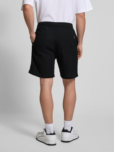 REVIEW Regular fit korte broek met elastische band Zwart - 5