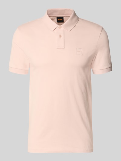 BOSS Orange Koszulka polo z mieszanki bawełny o kroju regular fit model 'PASSENGER' Jasnoróżowy 2