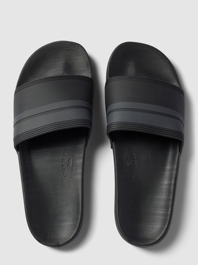 Quiksilver Slippers met labeldetail, model 'RIVI' Zwart - 3