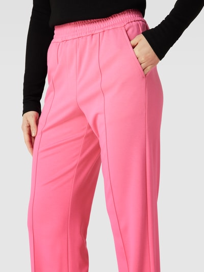 Milano Italy Hose mit fixierten Bundfalten Pink 3