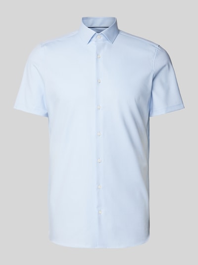 OLYMP Level Five Body fit zakelijk overhemd met 1/2-mouwen, model 'NEW YORK' Bleu - 2