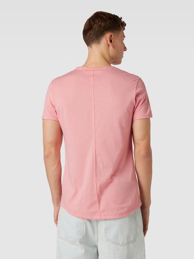 Tommy Jeans Slim fit T-shirt met ronde hals Rosé - 5