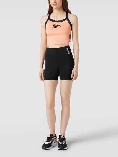 PUMA PERFORMANCE Crop Top mit Label-Applikation Apricot 1