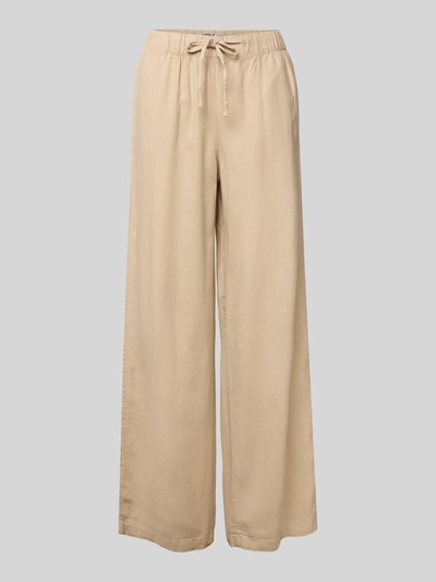 Only Weite Hose aus Viskose-Leinen-Mix Modell 'CARO' Sand 2
