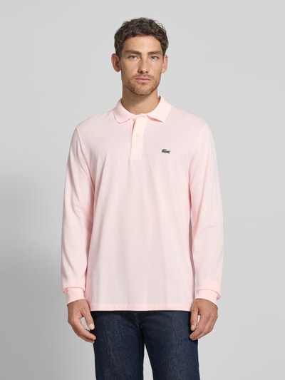 Lacoste Regular Fit Poloshirt aus reiner Baumwolle Rosa 4