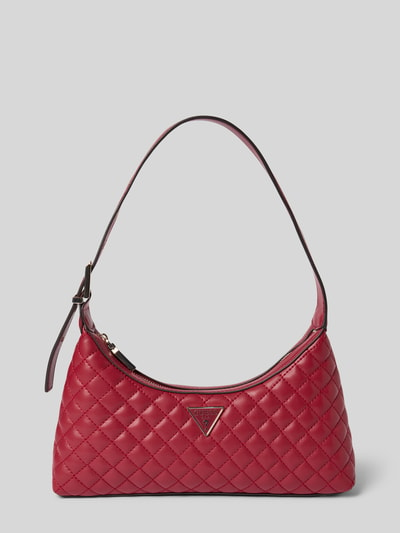 Guess Handtasche mit Steppnähten Modell 'ECO RIANEE' Rot 2