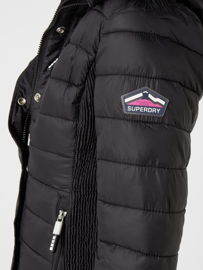 Superdry Steppjacke mit abnehmbarer Kapuze  Black 4