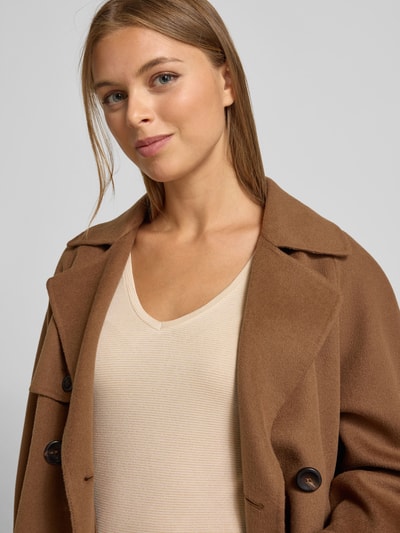 Vero Moda Regular fit shirt met lange mouwen van viscosemix, model 'LAVA' Ecru - 3