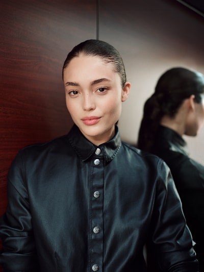 Jake*s Casual Hemdbluse mit Knopfleiste Black 6