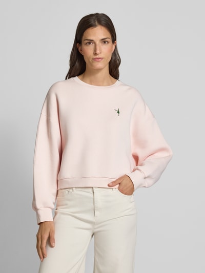 Lanius Sweatshirt met ronde hals Lichtroze - 4