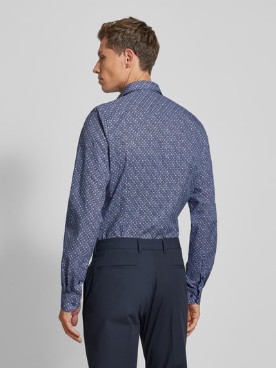 OLYMP Level Five Slim fit zakelijk overhemd met kentkraag, model 'New York' Marineblauw - 5