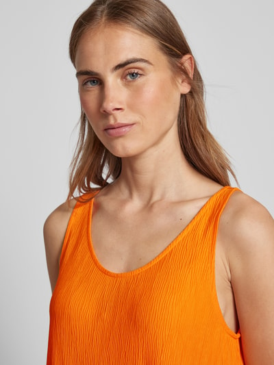 s.Oliver RED LABEL Knielange jurk met plissévouwen Oranje - 3