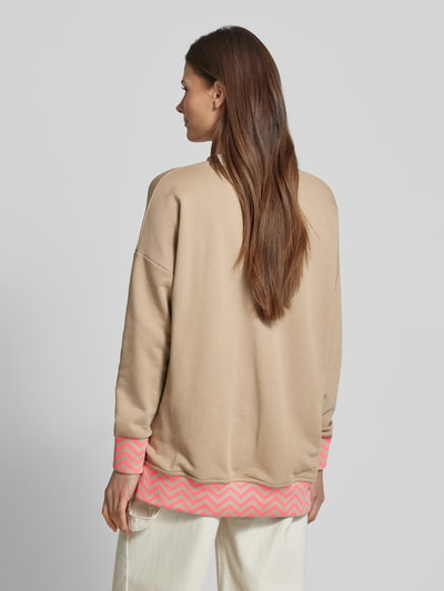 miss goodlife Oversized Sweatshirt mit Motiv-Print Beige 5