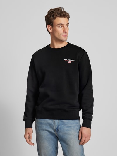 Polo Sport Sweatshirt mit Label-Stitching Black 4