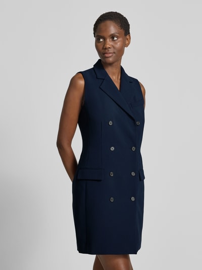 Lauren Ralph Lauren Minikleid mit Reverskragen und Pattentaschen Modell 'KEVONNA' Marine 4