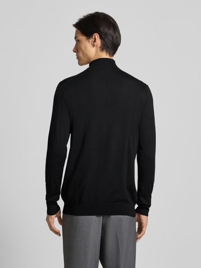 Profuomo Pullover aus Merinowolle mit Rollkragen Black 5