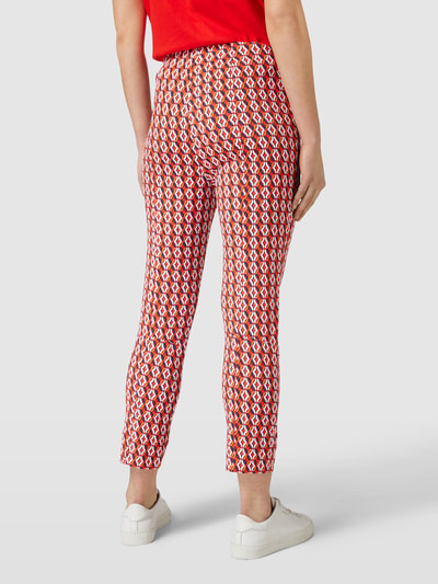 Raffaello Rossi Stoffen broek met verkort model, model 'PENNY' Rood - 5