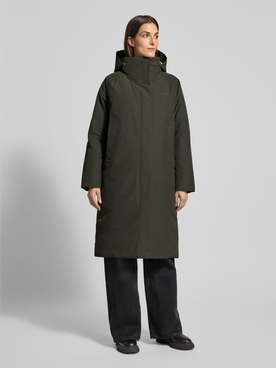 PEAK PERFORMANCE Regular Fit Funktionsmantel mit Label-Detail Modell 'TREELINE DOWN' Oliv 4