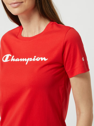 CHAMPION Regular Fit T-Shirt mit Logo-Print  Rot 3