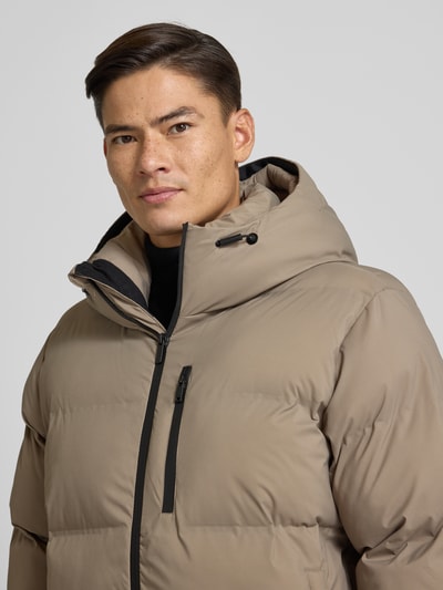 khujo Gewatteerd jack met capuchon, model 'Silas' Zand - 3