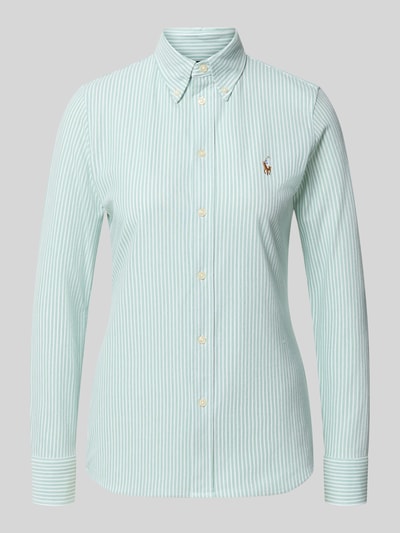 Polo Ralph Lauren Bluzka koszulowa o kroju regular fit z czystej bawełny Zielony 1