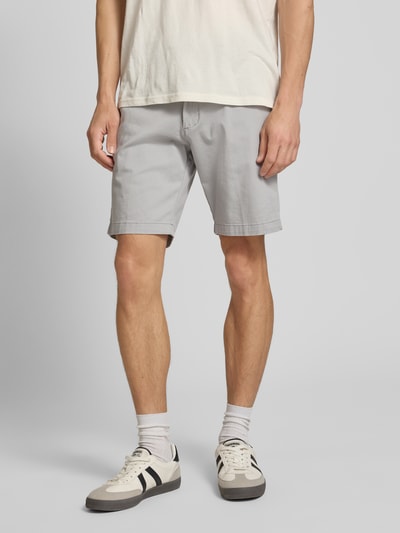 Jack & Jones Regular Fit Chino-Shorts mit Gürtel Modell 'MARCO FRANCO' Mittelgrau 4