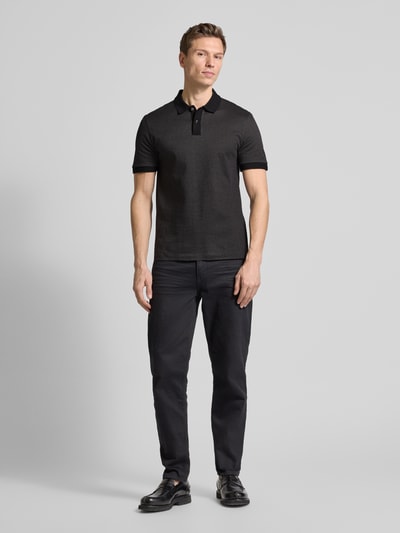 BOSS Regular Fit Poloshirt mit Label-Detail Modell 'Parlay' Black 1