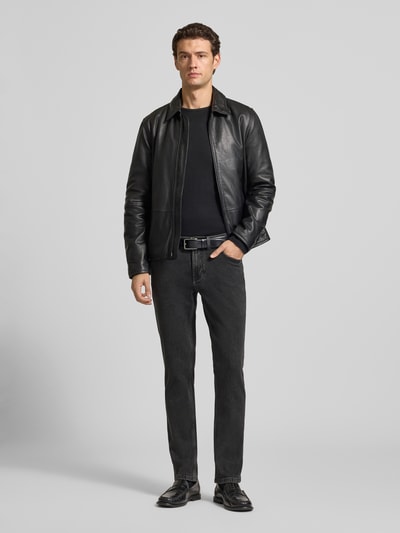 Christian Berg Men Jeans van soft denim met 9% kasjmieraandeel Grafiet - 1